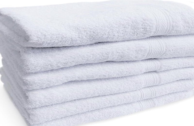 Towels N More 6 Pack 20"X40" Small Light Weight Gym Towels or Can be Used as Kids Bath Towels or Salon Towel, 100% Ring Spun Cotton Loops Sweat Towels Women's Hair Dry Towel - Image 1